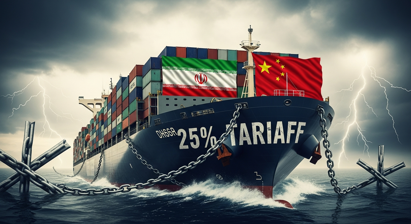Navigating stormy waters: Chinese and Iranian trade faces renewed pressure under potential new U.S. tariffs.