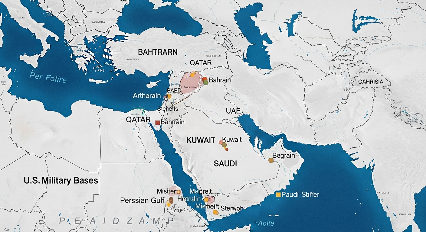 A look at the strategic footprint of US military bases across the Middle East, key to regional power dynamics.