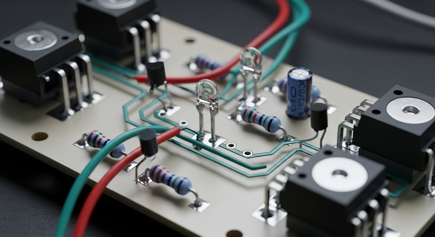 The elegance of pure analog control: A glimpse into the non-computational heart of Jeremy's ingenious design.