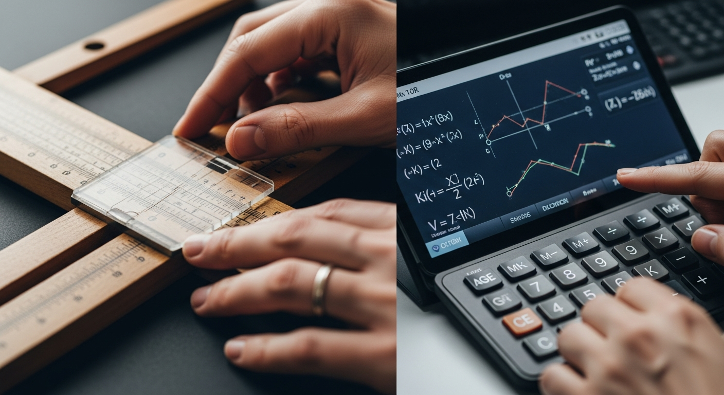 From the tactile estimation of a slide rule to the instantaneous precision of digital calculators, the tools of measurement have evolved, but the need for human understanding persists.