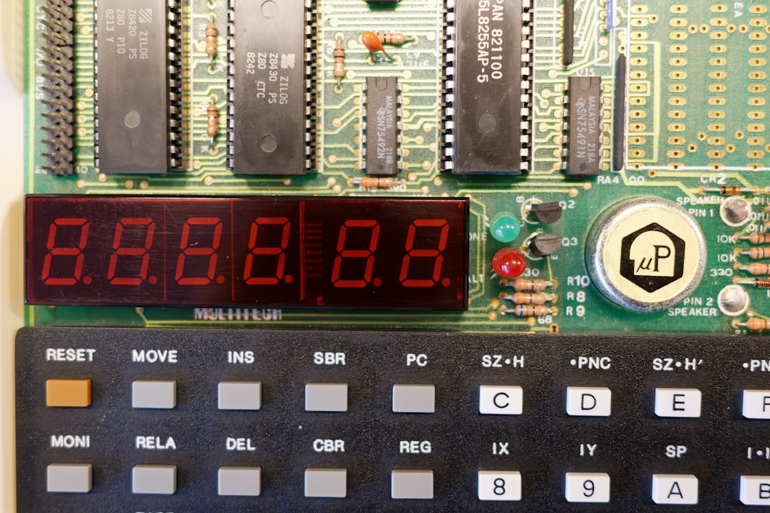 The versatile 555 timer IC, a cornerstone component for countless basic electronic projects, shown here configured for waveform generation on a prototyping breadboard.