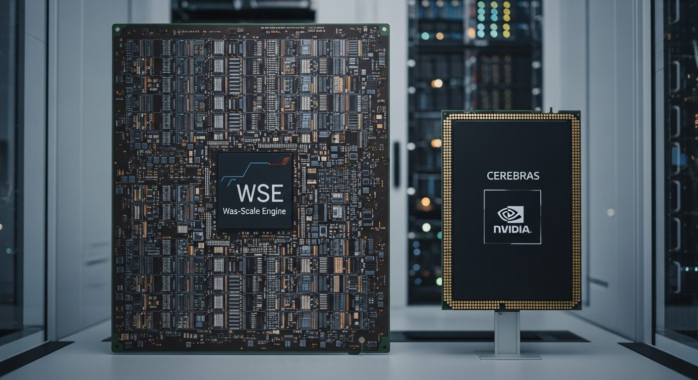The fundamental difference in scale and architecture between Cerebras's wafer-scale approach and traditional GPU designs defines the new frontier of AI hardware.