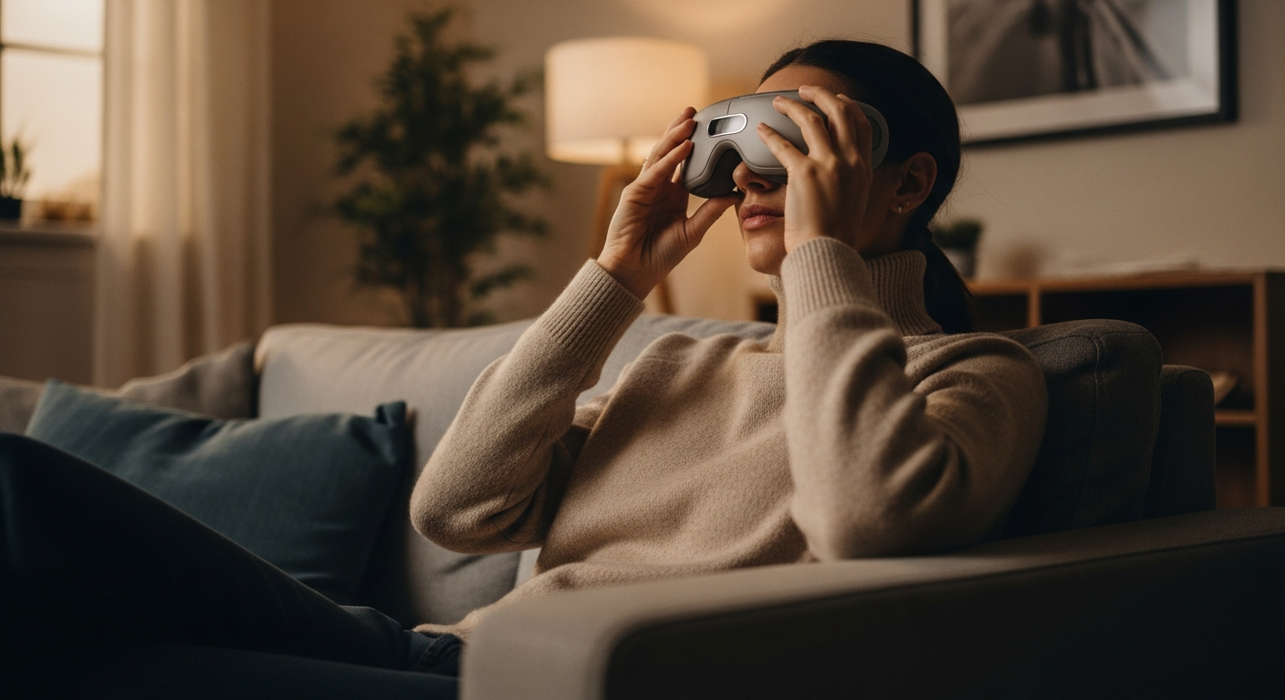 Wellness tech like advanced eye massagers represents the growing trend of gifts that promote personal care and relaxation, moving beyond traditional romantic tokens.